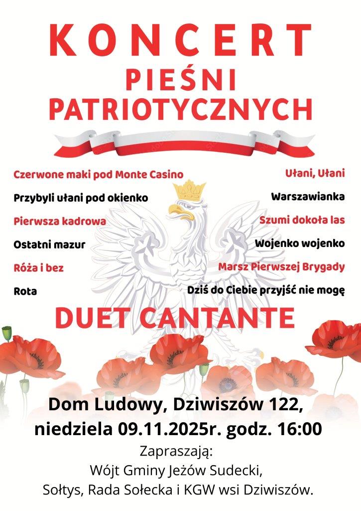 2025.11.09 Koncert patriotyczny Dziwiszów