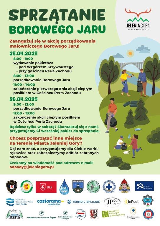 wiosenne akcje sprzątania Jeleniej Góry w